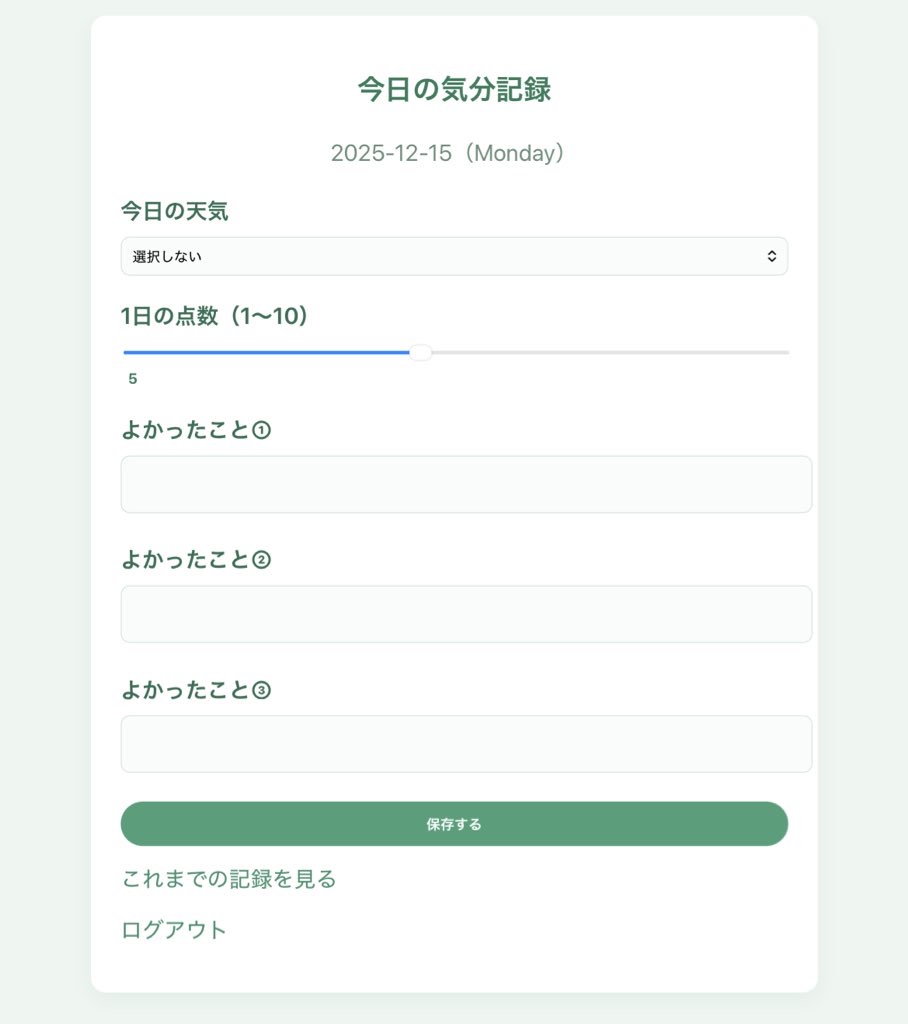 気分記録アプリ